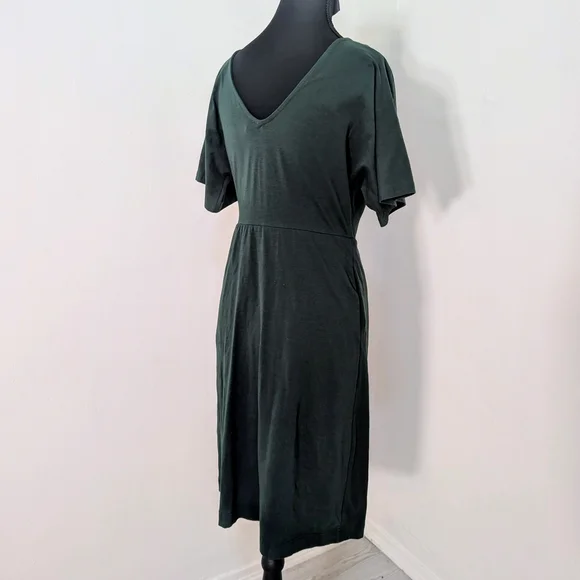 Pact Dark Green Midi Dress - Picture 3 of 7